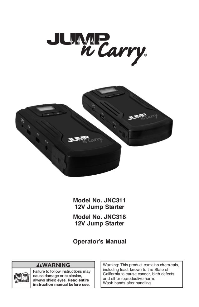 Jump N Carry Jnc318 12 Volt Lithium Jump Starter And Power Supply