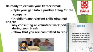Jumping back into Workforce after a Career Break | PDF