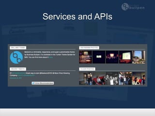 Services and APIs
 