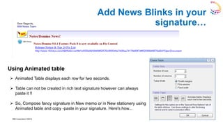 Tip and tricks for IBM Notes Mail - JUMP Session | PPT