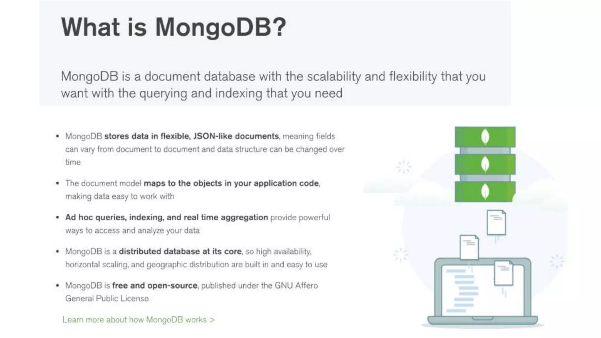 About MongoDB. 