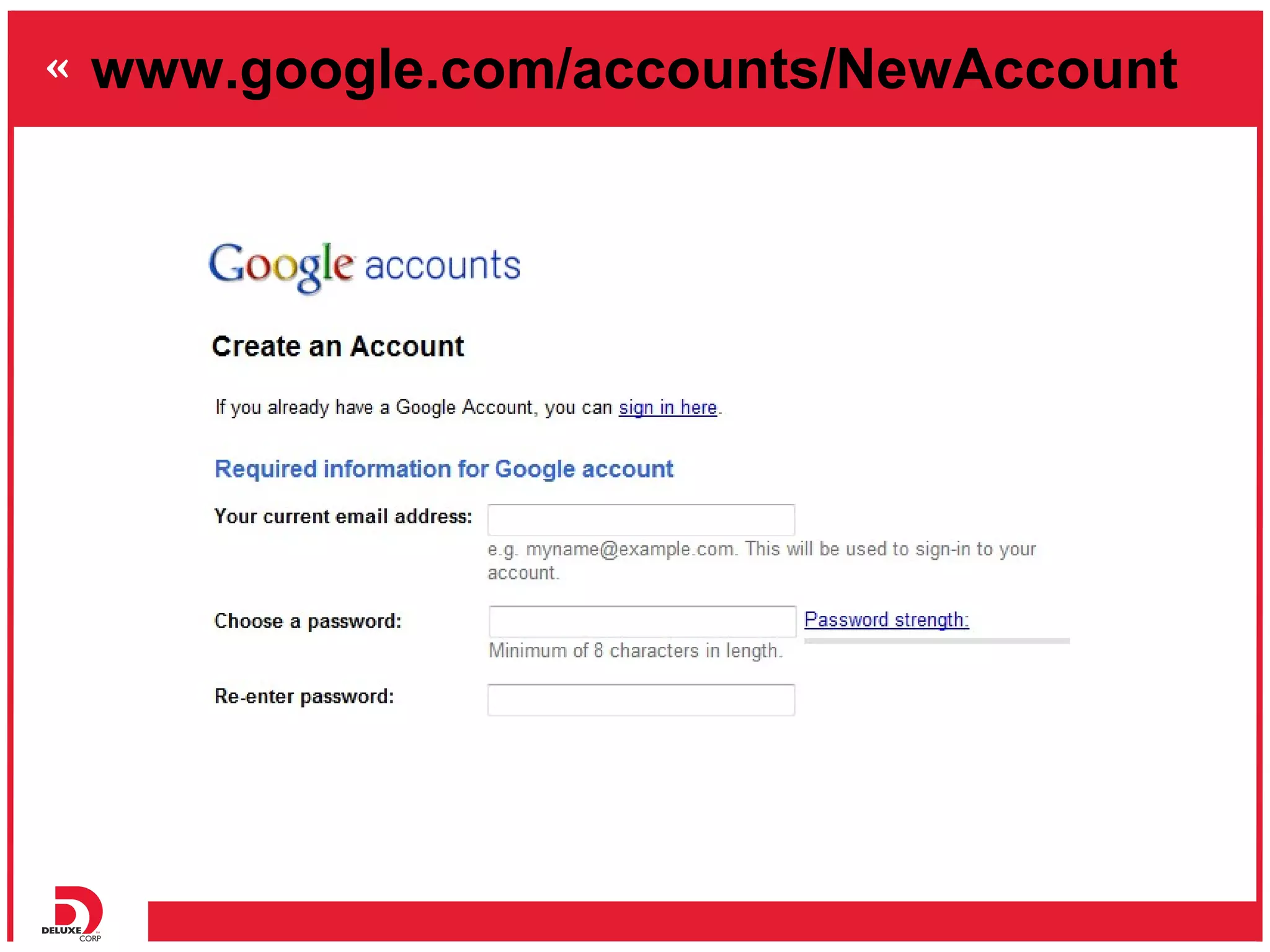 www.google.com/accounts/NewAccount
 