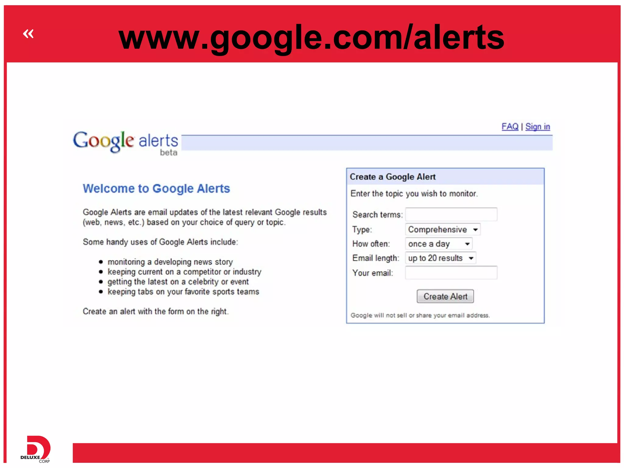 www.google.com/alerts
 