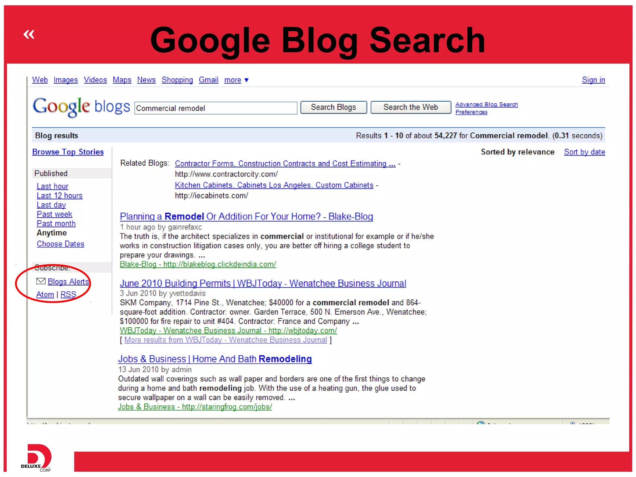 Google Blog Search
 