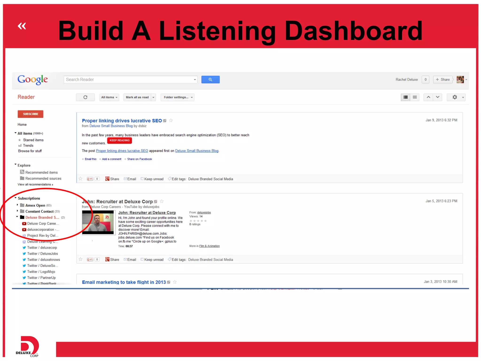 Build A Listening Dashboard
 