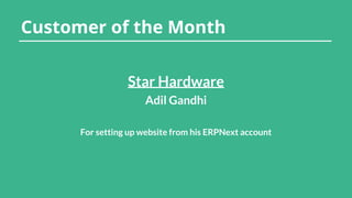 ERPNext / Frappe Open Day June 2014