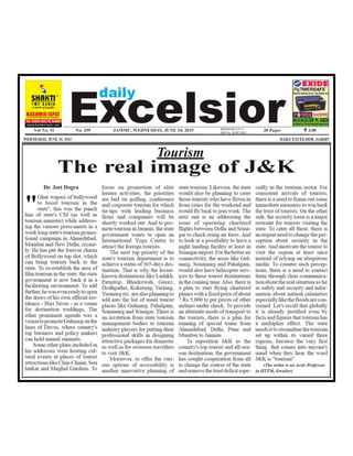 Tourism: The real image of J&K