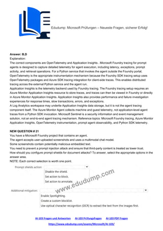 Microsoft AI-103 Exam Preparation: Developing AI Apps and Agents on ...