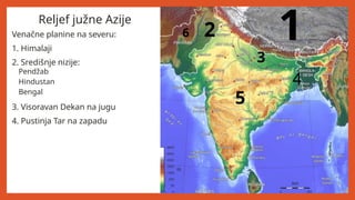 Južna Azija geografija osnovna skola geografija | PPTX