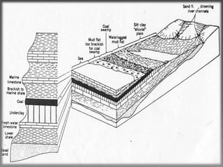  “Only those lithofacies which are a product of
sedimentary environments found adjacent to one
another in the modern can be occur superimposed in
continuous, uninterrupted stratigraphic succession.”
 