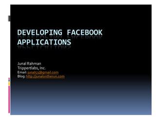 Developing Facebook Application (for beginners)