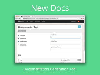 New Docs
Documentation Generation Tool
 