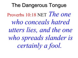 The Dangerous Tongue ,[object Object]