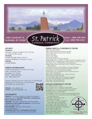 Parish Bulletin - June 29th, 2014