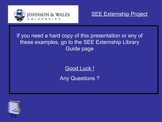 June 1 Externship Presentation | PPT