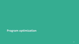 Program optimization
47
 