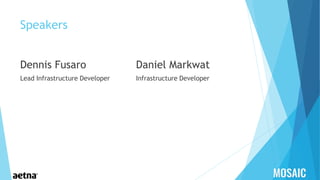 Speakers
Dennis Fusaro
Lead Infrastructure Developer
Daniel Markwat
Infrastructure Developer
 