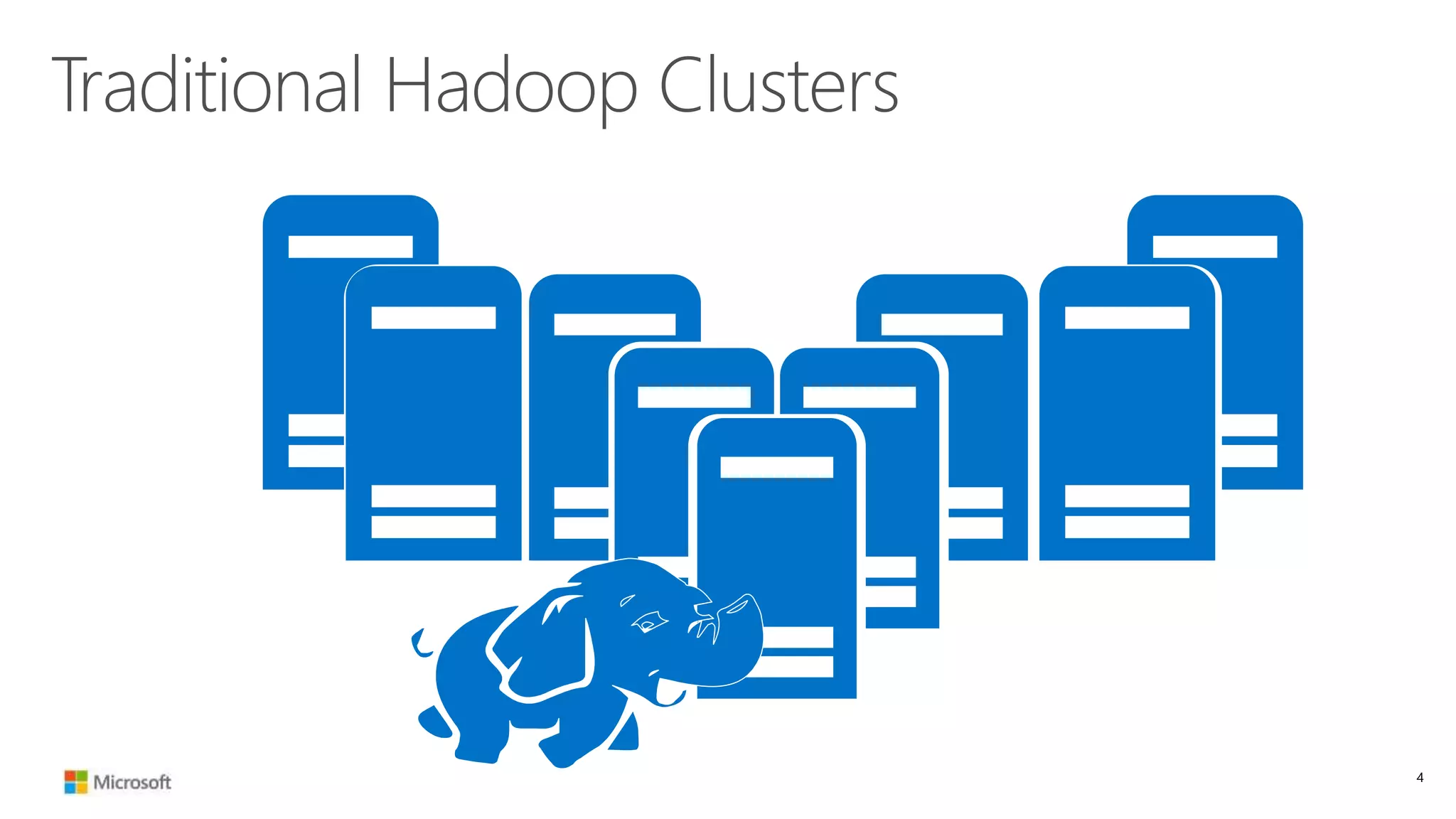 Traditional Hadoop Clusters
4
 