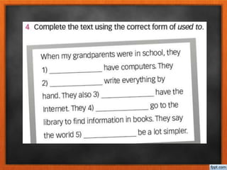 June  16 th  class used to and review pages 26 and 27