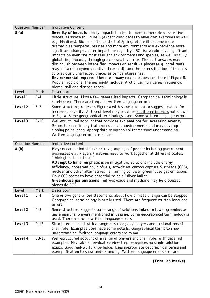 June 2009 Mark Schemes Paper 1 And 2