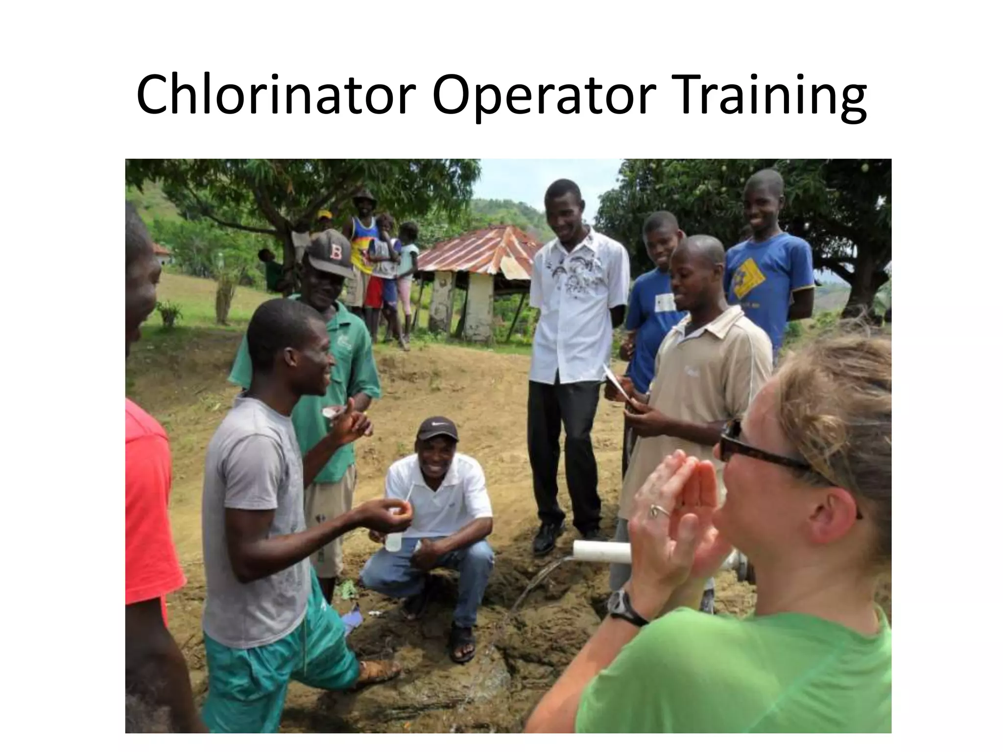 Chlorinator Operator Training