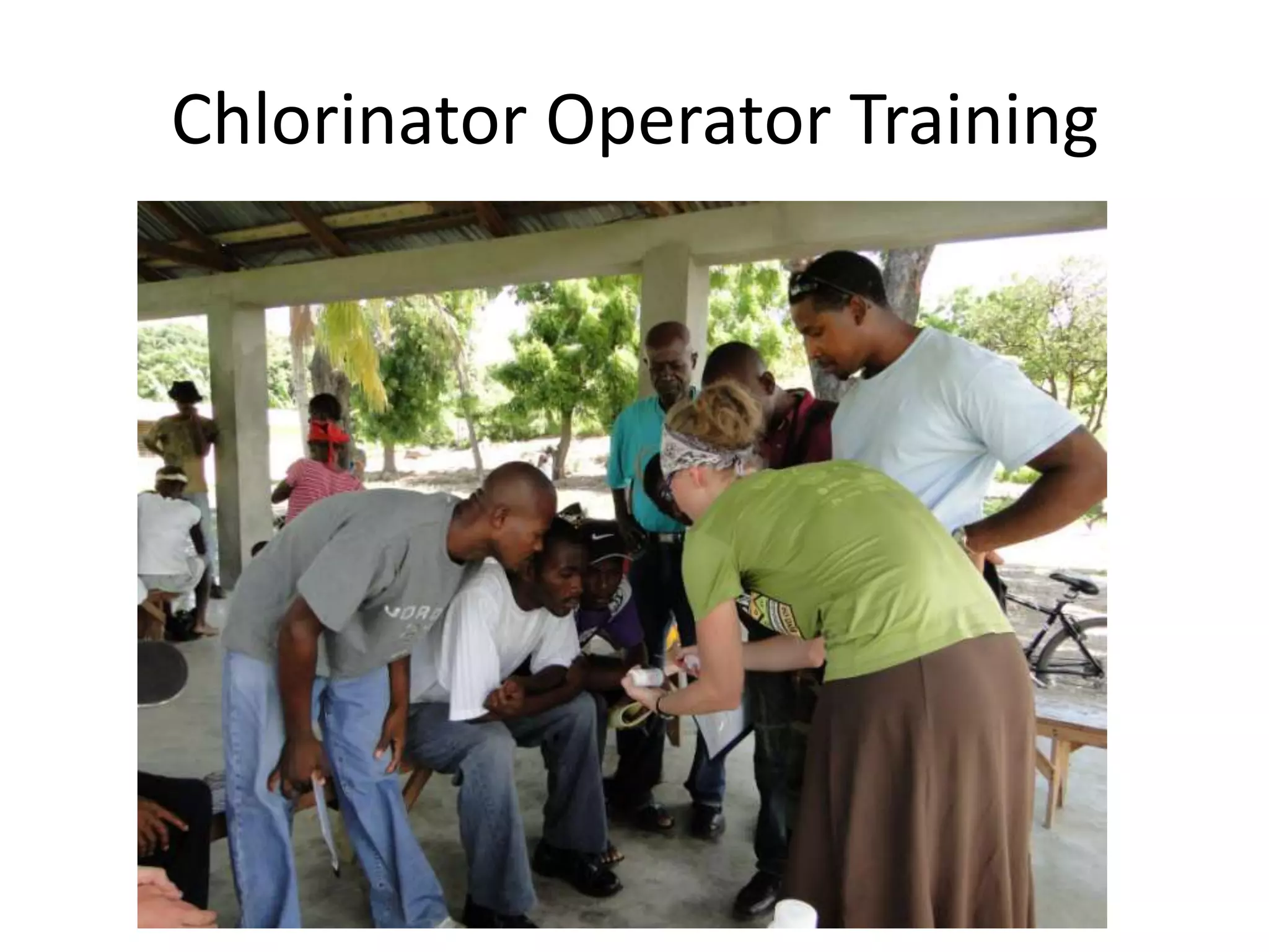 Chlorinator Operator Training