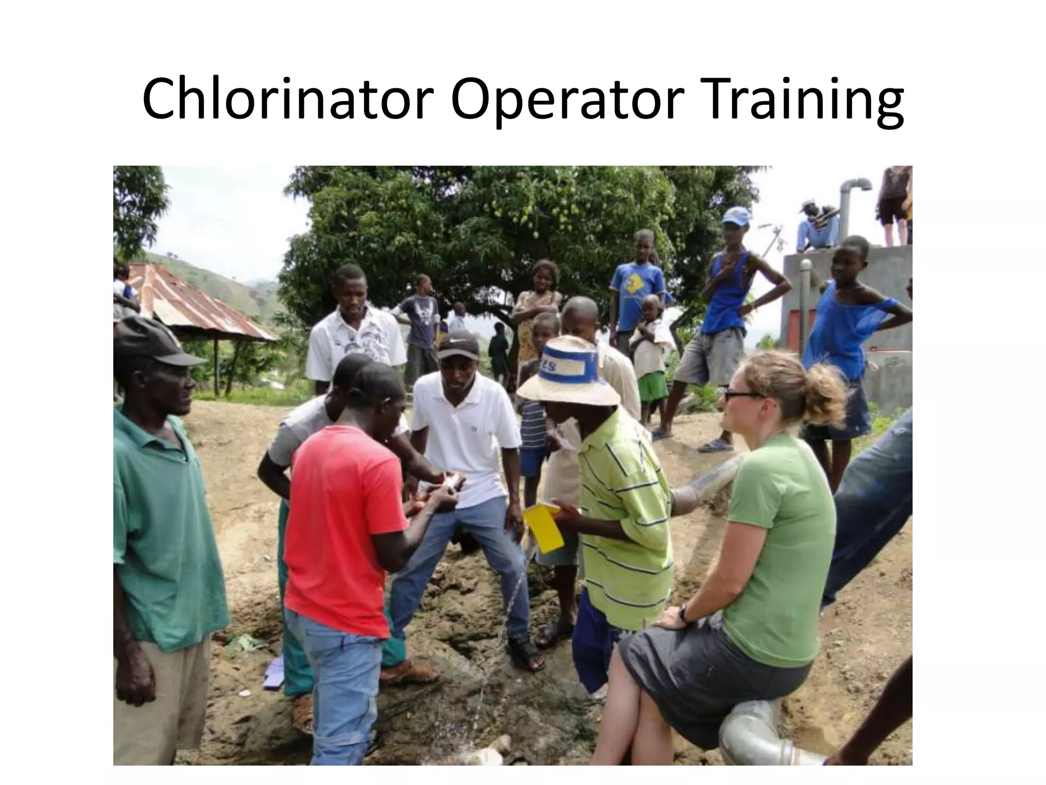 Chlorinator Operator Training
