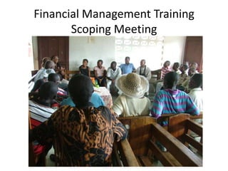 Financial Management Training Scoping Meeting