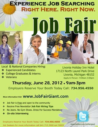 Detroit Job Fair June 28, 2012