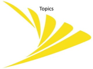 Topics
 