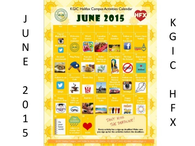 KGIC Halifax Activities - June 2015