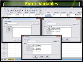 Entering Variables
 