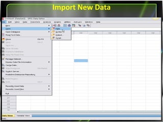 Importing New Data
 