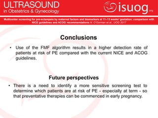 UOG Journal Club: Multicenter screening for pre-eclampsia by maternal ...