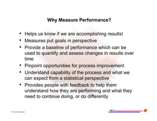 June 21 2012 Process Performance Metrics Presentation | PDF