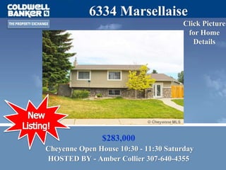 Open Houses in Cheyenne WY for Coldwell Banker The Property Exchange June 25 & June 26, 2016