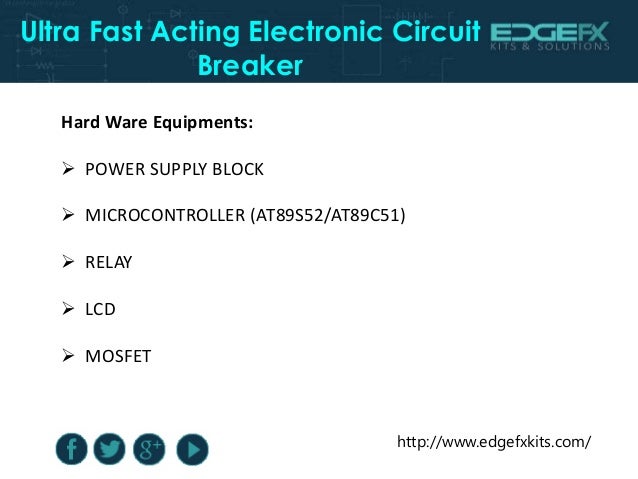 Ultra Fast Acting Electronic Circuit Breaker