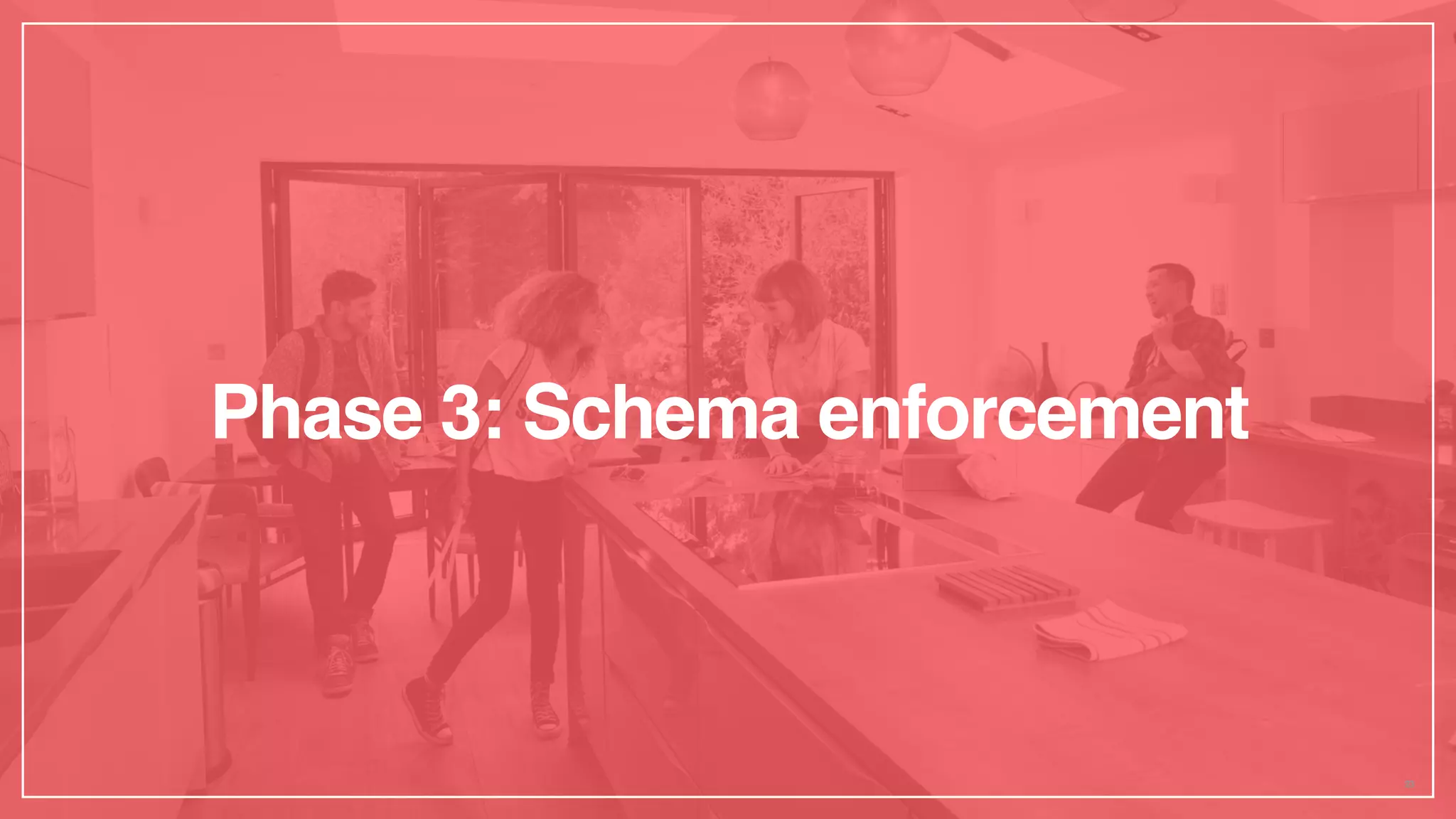 Phase 3: Schema enforcement
23
 