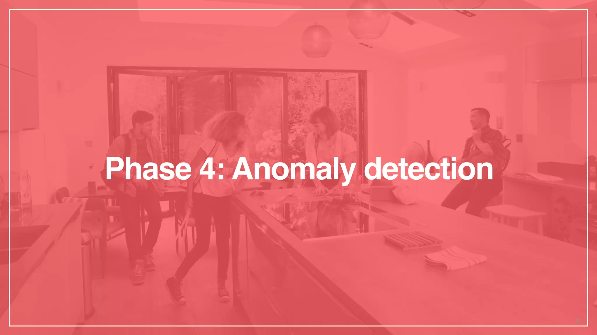 Phase 4: Anomaly detection
32
 