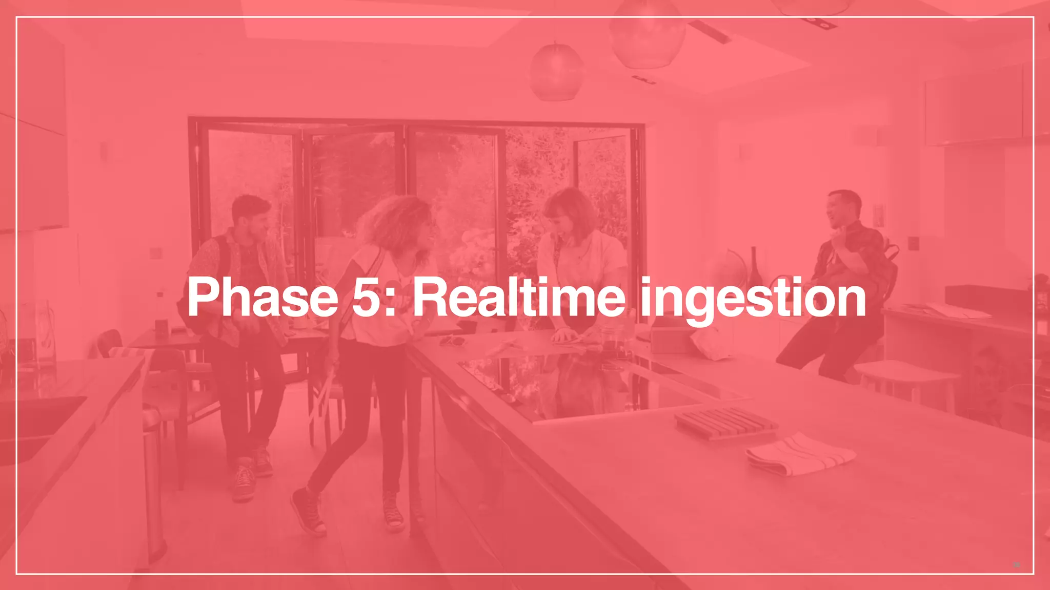 Phase 5: Realtime ingestion
38
 