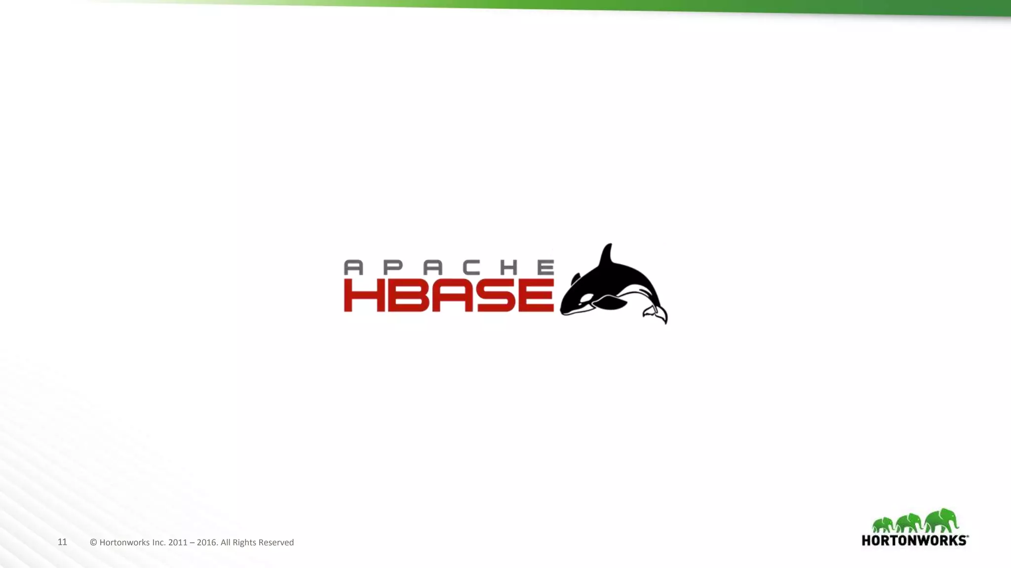 11 © Hortonworks Inc. 2011 – 2016. All Rights Reserved
 