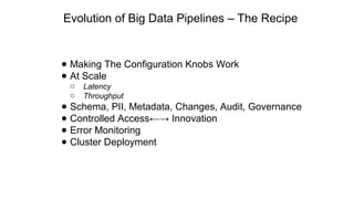 The Evolution of Big Data Pipelines at Intuit | PPT