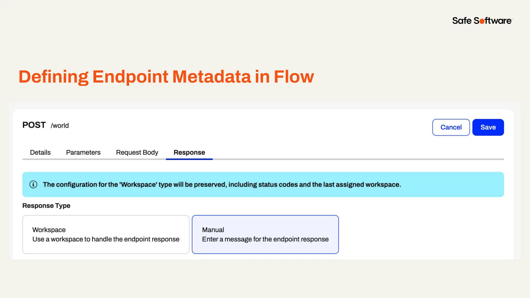 Deﬁning Endpoint Metadata in Flow
 