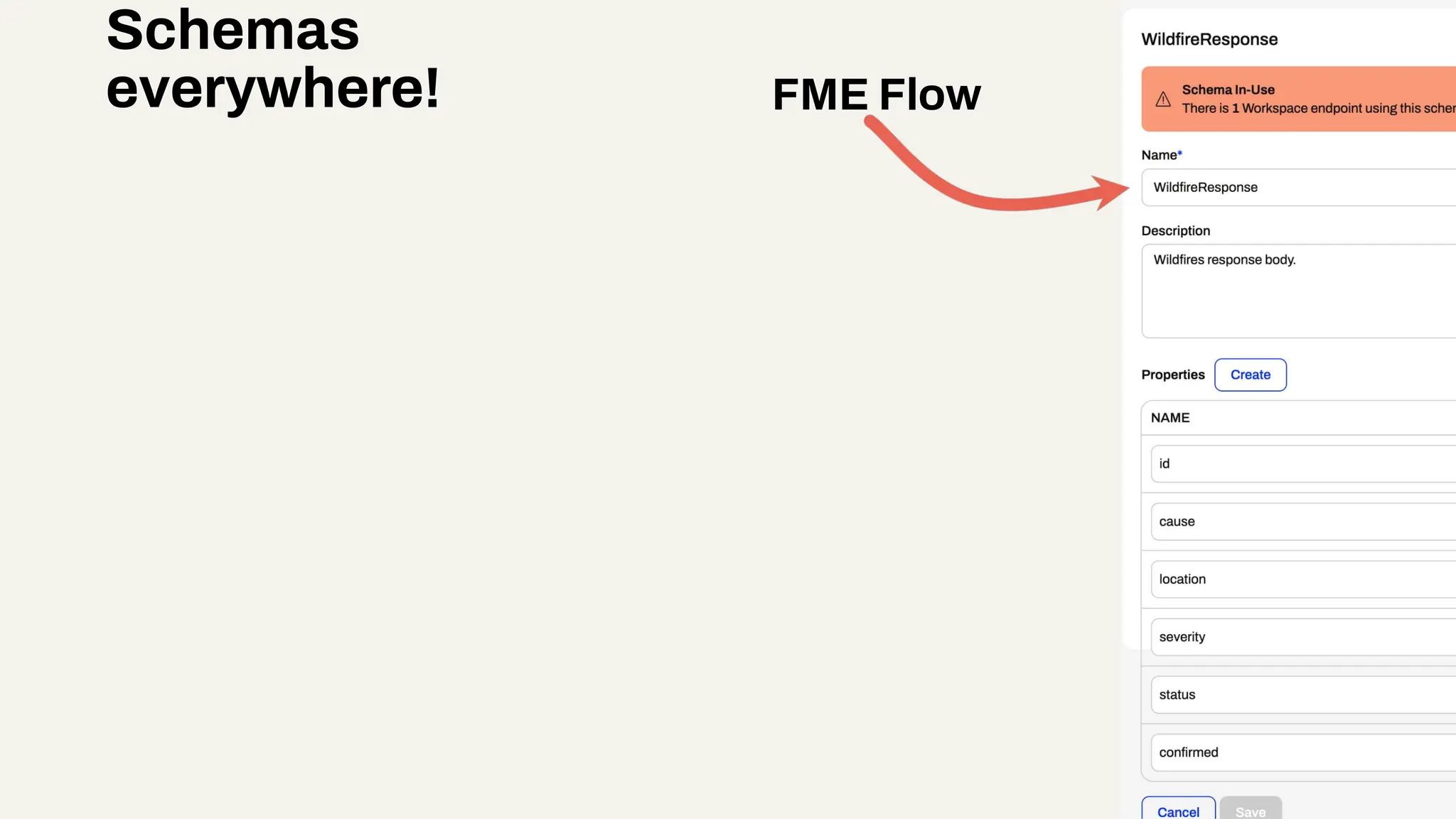 FME Flow
Schemas
everywhere!
 