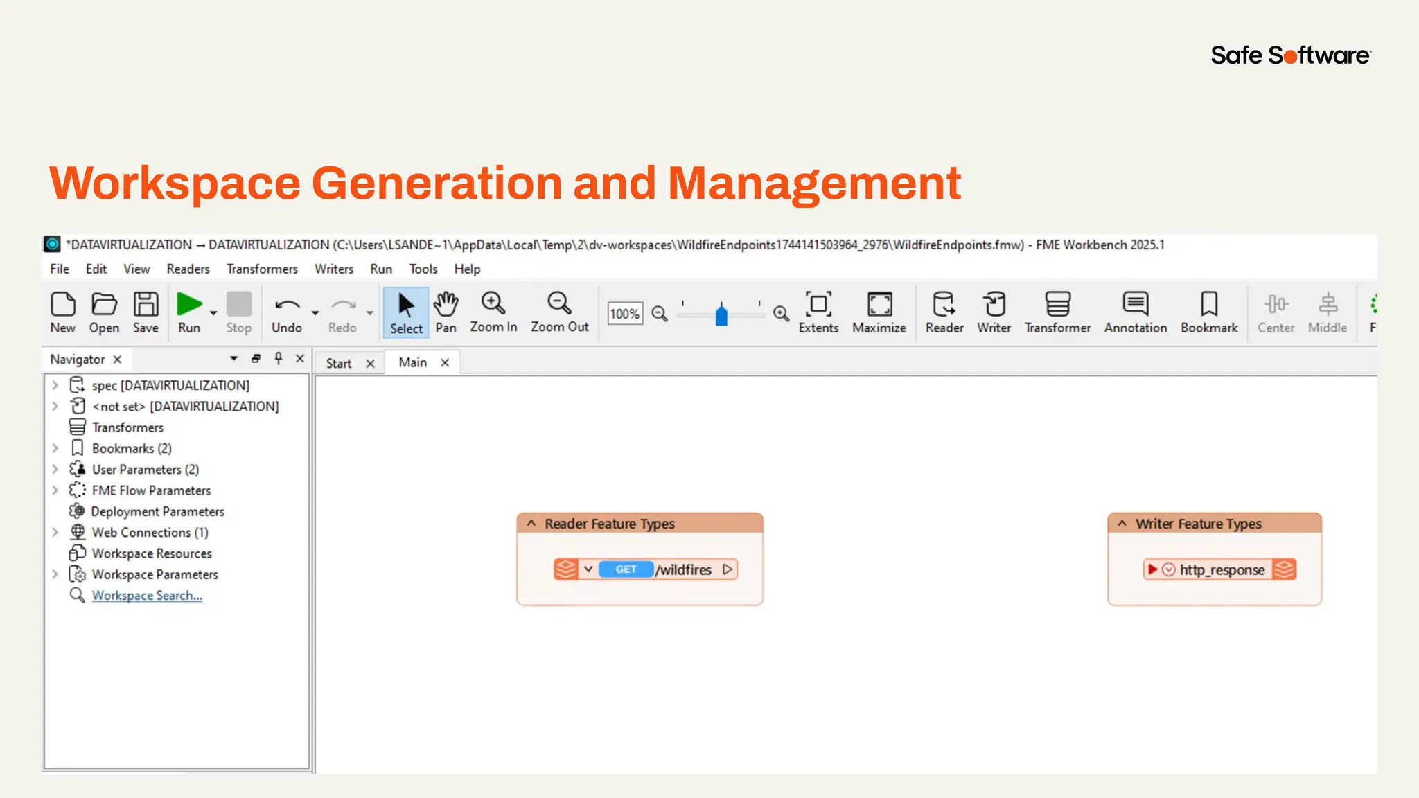 Workspace Generation and Management
Right click and select ‘replace image’ to add an example image from your project.
 