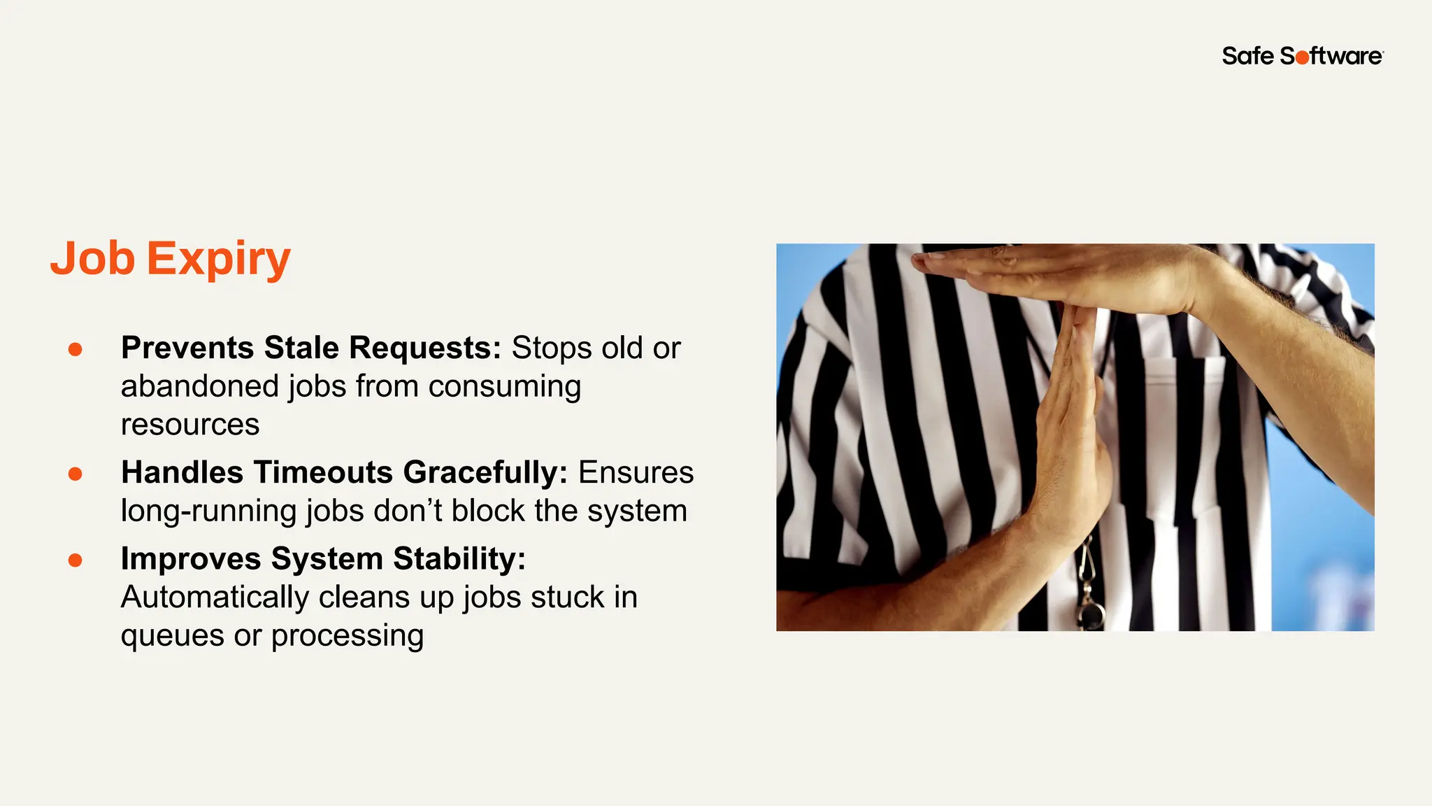 Job Expiry
● Prevents Stale Requests: Stops old or
abandoned jobs from consuming
resources
● Handles Timeouts Gracefully: Ensures
long-running jobs don’t block the system
● Improves System Stability:
Automatically cleans up jobs stuck in
queues or processing
 