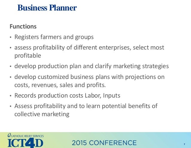 Agriculture inputs business plan