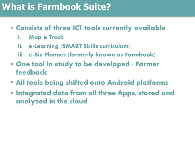 Delivering The Farmbook Suite Review Of Meas Pilot Project In Kenya