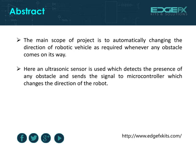 Obstacle Avoidance Robotic Vehicle | PPTX | Operating Systems ...