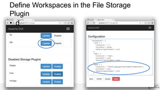 Define Workspaces in the File Storage
Plugin
• d
 